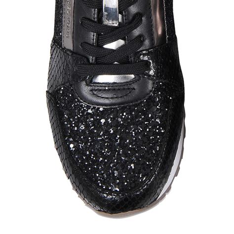 michael kors glitter sandals|michael kors black glitter sneakers.